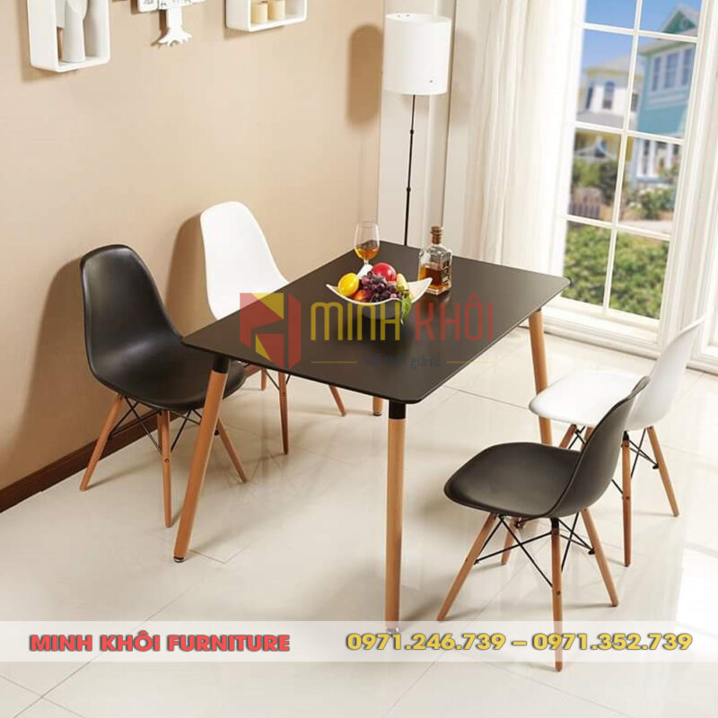 Bộ bàn ăn Eames 4 ghế