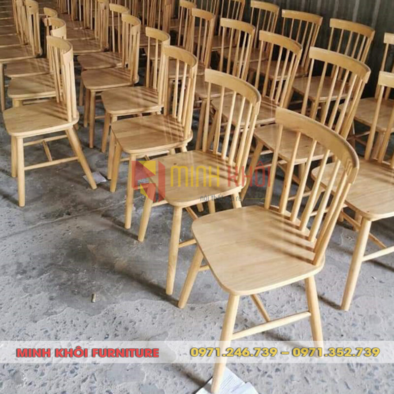 Ghế gỗ 7 nan (Ghế song tiện) 12 Ghế gỗ 7 nan (Ghế song tiện)