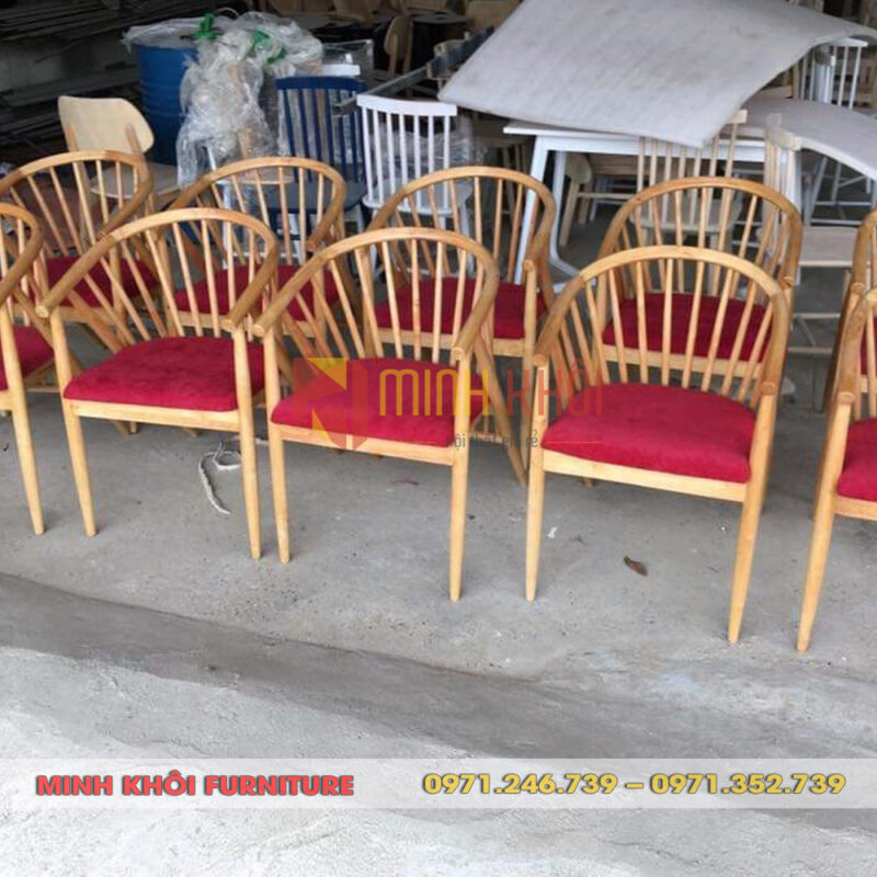 Ghế gỗ cafe Genny 15 Ghế gỗ cafe Genny
