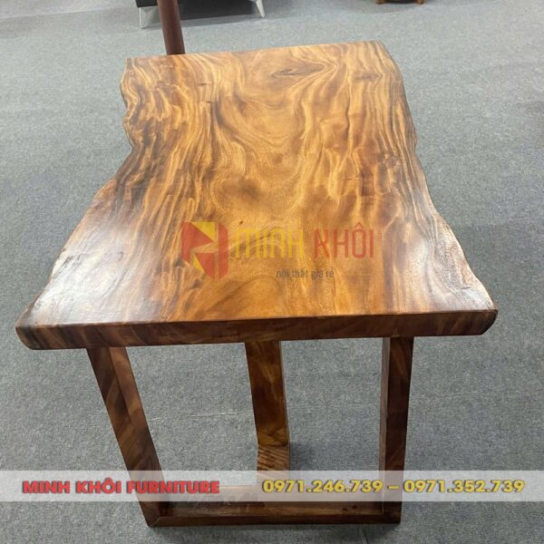 Bàn gỗ me tây nguyên tấm cao cấp cho gia đình & quán ăn