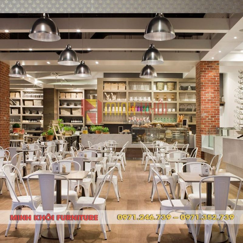 Ghế cafe Tolix không tay 19 Ghế cafe Tolix không tay