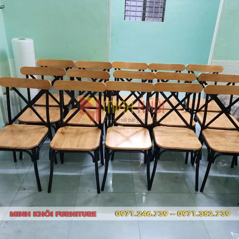 Ghế chữ X 14 Ghế chữ X - Ghế sắt cafe, quán ăn giá rẻ