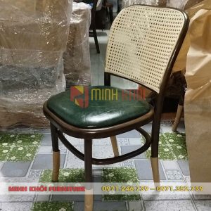 Ghế gỗ Thonet lưng mây - Ghế gỗ cafe, quán ăn giá rẻ