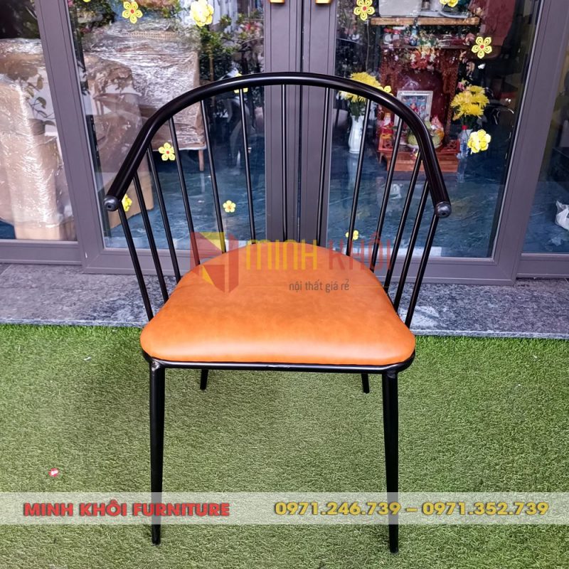 Ghế sắt Genny 16 Ghế sắt Genny - Ghế cafe, trà sữa đẹp giá rẻ