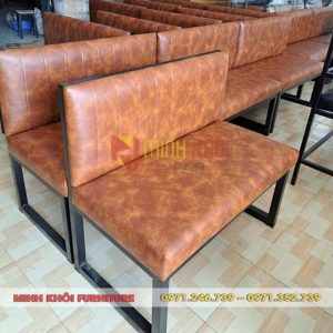 Bộ sofa khung sắt quán bida, cafe giá rẻ