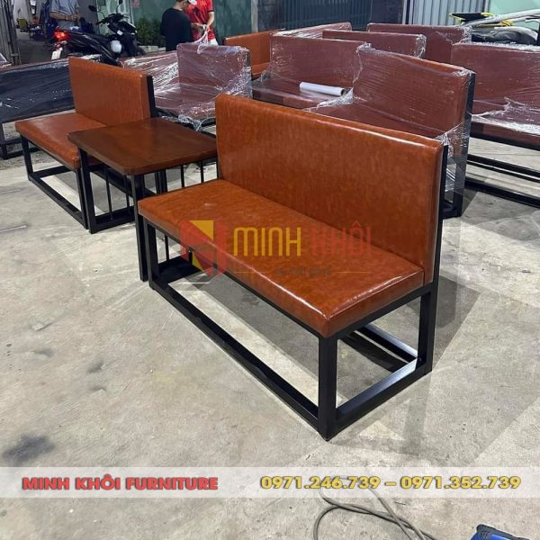 Bộ sofa khung sắt quán bida, cafe giá rẻ