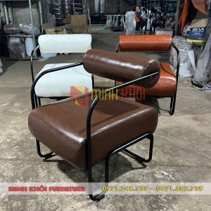 Sofa cafe MK-0016 khung sắt bọc nệm
