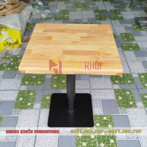 Bàn chân trụ mâm sắt đặc – Giải pháp nội thất bền đẹp cho quán cafe