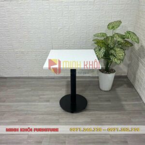 Bàn chân trụ mâm sắt đặc – Giải pháp nội thất bền đẹp cho quán cafe