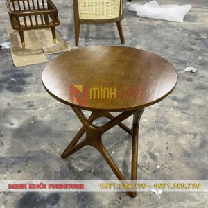 Bàn chân sao gỗ cao su – Mẫu bàn cafe đẹp, thiết kế độc đáo