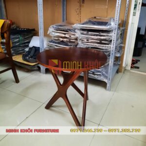 Bàn chân sao gỗ cao su – Mẫu bàn cafe đẹp, thiết kế độc đáo