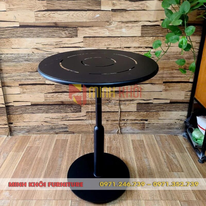 Bàn trụ MK-0031 – Mẫu bàn ngoài trời bền đẹp cho không gian cafe