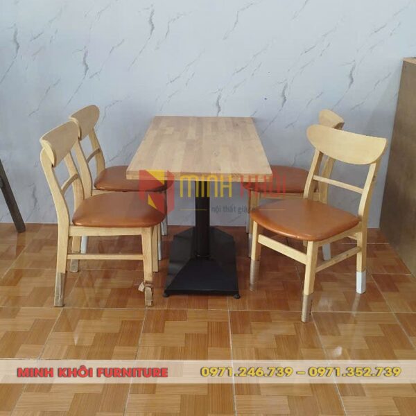 Bộ bàn ăn MK-0028 – Bàn Ghế Quán Ăn, Nhà Hàng Bền Đẹp