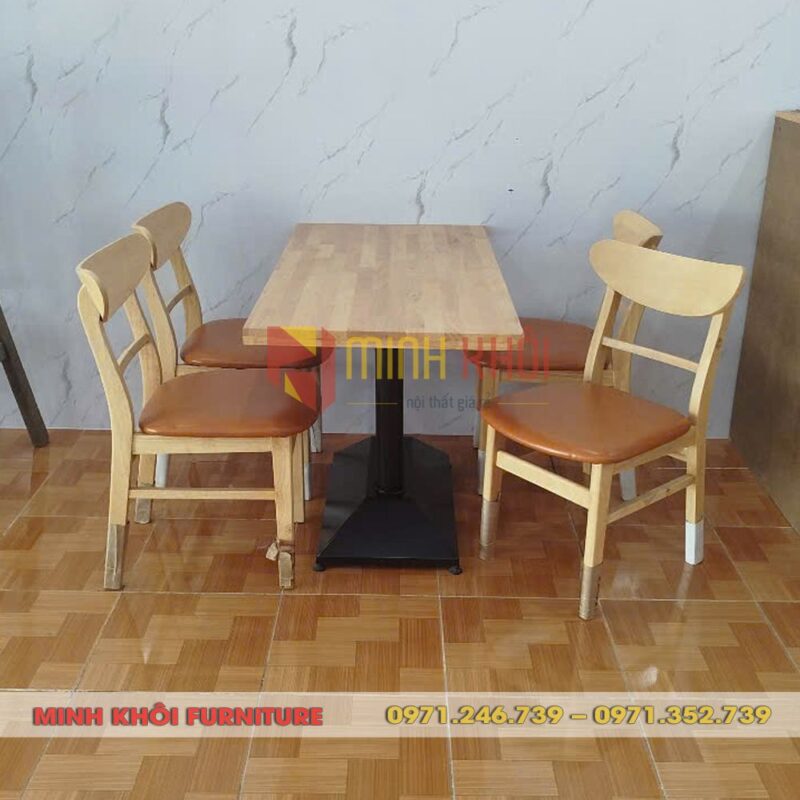 Bộ bàn ăn MK-0028 – Bàn Ghế Quán Ăn, Nhà Hàng Bền Đẹp