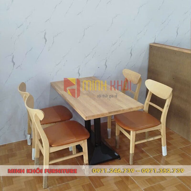 Bộ bàn ăn MK-0028 – Bàn Ghế Quán Ăn, Nhà Hàng Bền Đẹp