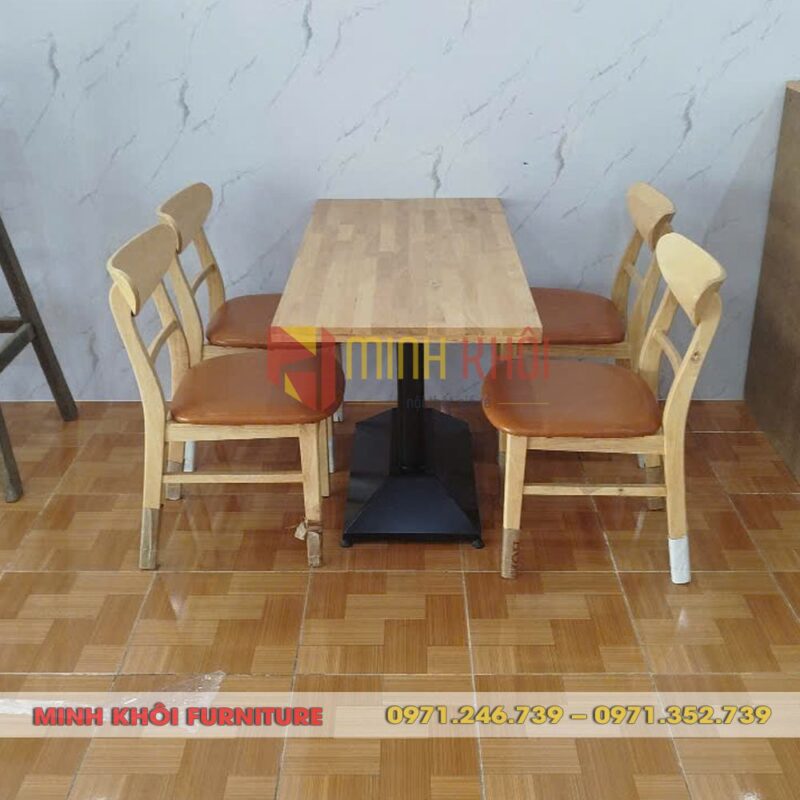Bộ bàn ăn MK-0028 – Bàn Ghế Quán Ăn, Nhà Hàng Bền Đẹp