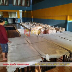Bàn ghế me tây quán ăn MK-0047 – Giải pháp nội thất sang trọng và bền bỉ