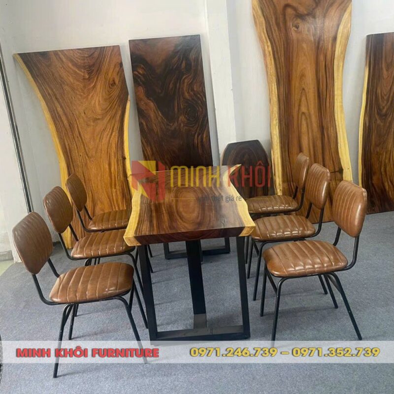 Bộ bàn ghế quán nhậu gỗ me tây MK-0045