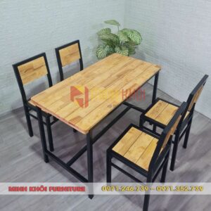 Bàn ghế quán nhậu khung sắt MK-0051 – Bền đẹp, giá tốt