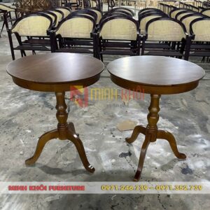 Bàn tròn cafe chân tiện cổ điển – Sang trọng và bền đẹp