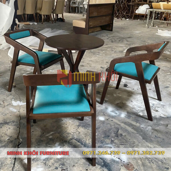 Bộ bàn ghế gỗ cafe Katakana – Sang trọng, bền đẹp cho quán