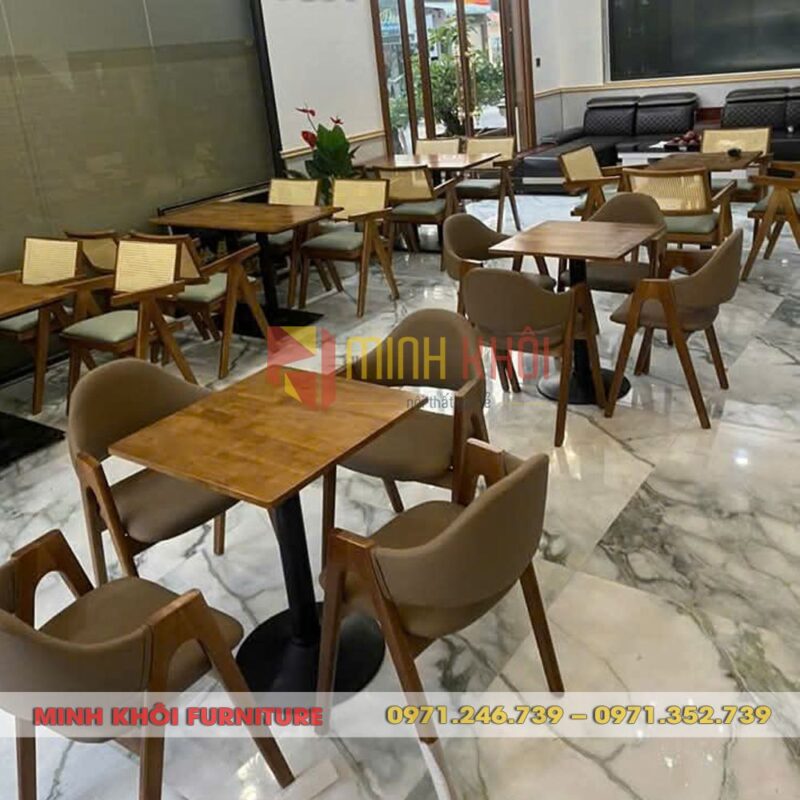 Bộ bàn ghế gỗ cafe MK-0036 9 Bộ bàn ghế cafe MK-0036 – Sang trọng, bền đẹp, giá tốt