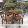 Bộ bàn ghế gỗ cafe Napoleon – Sang trọng, cổ điển cho quán cafe