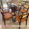 Bộ bàn ghế gỗ cafe Secco – Sang trọng và tiện nghi cho quán cà phê