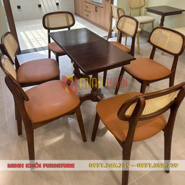 Bộ bàn ghế gỗ cafe Secco – Sang trọng và tiện nghi cho quán cà phê
