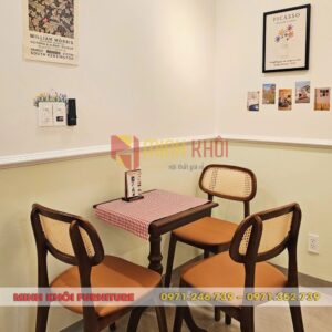 Bộ bàn ghế gỗ cafe Secco – Sang trọng và tiện nghi cho quán cà phê
