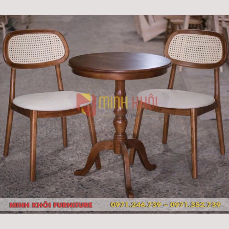 Bộ bàn ghế gỗ cafe Secco – Sang trọng và tiện nghi cho quán cà phê