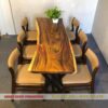 Bộ bàn ghế nhà hàng gỗ me tây MK-0043 – Lựa chọn lý tưởng cho nhà hàng và quán ăn
