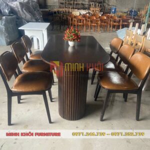 Bộ bàn ghế nhà hàng PLC MK-0050 – Thiết kế sang trọng, chất liệu bền đẹp
