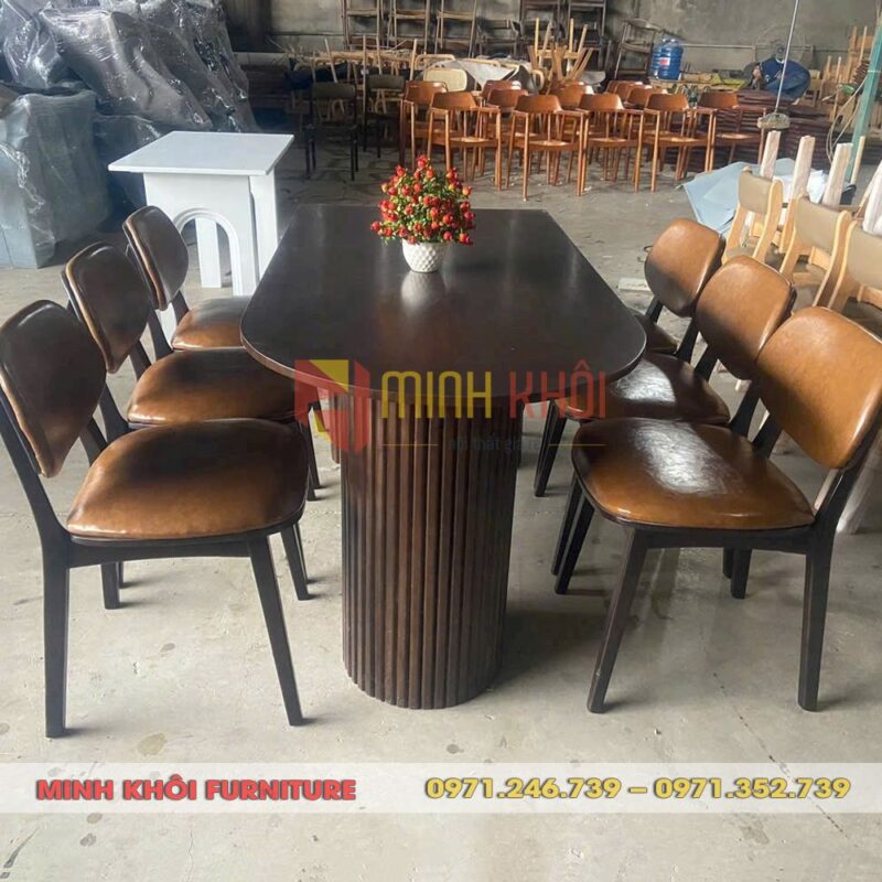 Bộ bàn ghế nhà hàng PLC MK-0050 – Thiết kế sang trọng, chất liệu bền đẹp