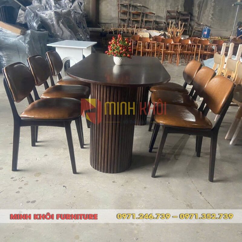 Bộ bàn ghế nhà hàng PLC MK-0050 – Thiết kế sang trọng, chất liệu bền đẹp