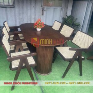 Bộ bàn ghế nhà hàng Vleg MK-0049 – Thiết kế sang trọng, chất liệu cao cấp