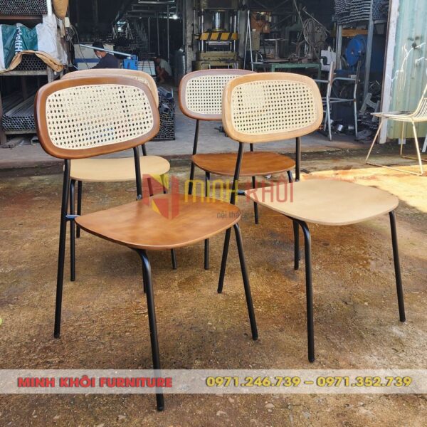Ghế Secco khung sắt – Ghế cafe, trà sữa, quán ăn hiện đại