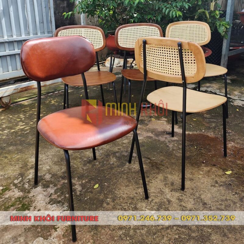 Ghế Secco khung sắt – Ghế cafe, trà sữa, quán ăn hiện đại