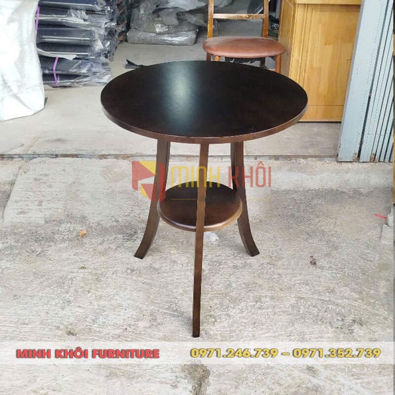 Bàn gỗ cafe 2 tầng đẹp – Thiết kế tiện lợi cho quán cafe, trà sữa