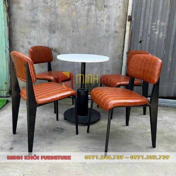 Bộ bàn ghế sắt cafe Napa MK-0061 – Thiết kế hiện đại, độ bền cao