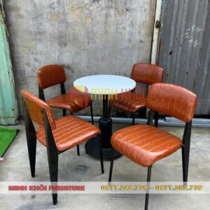 Bộ bàn ghế sắt cafe Napa MK-0061 – Thiết kế hiện đại, độ bền cao
