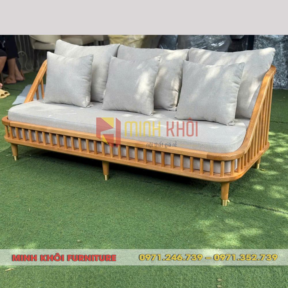Ghế Băng Sofa KBH 1m8 1 Ghế Băng Sofa KBH 1m8 – Mẫu Sofa Gỗ Hiện Đại Cho Quán Cafe & Gia Đình