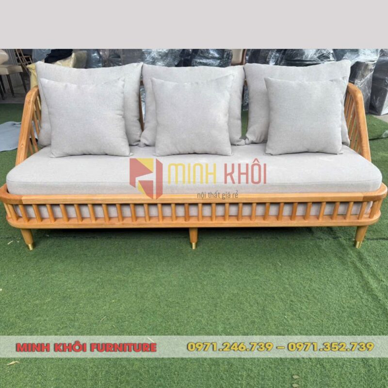 Ghế Băng Sofa KBH 1m8 9 Ghế Băng Sofa KBH 1m8 – Mẫu Sofa Gỗ Hiện Đại Cho Quán Cafe & Gia Đình