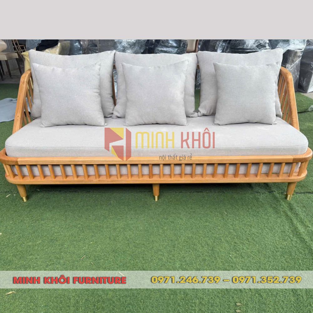 Ghế Băng Sofa KBH 1m8 3 Ghế Băng Sofa KBH 1m8 – Mẫu Sofa Gỗ Hiện Đại Cho Quán Cafe & Gia Đình
