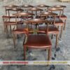 Ghế Bull nệm vuông gỗ cao su – Lựa chọn hoàn hảo cho nhà hàng, cafe