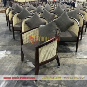 Ghế sofa Harvey lưng mây 3 Ghế sofa Harvey – Ghế cafe lưng mây cao cấp, sang trọng cho quán