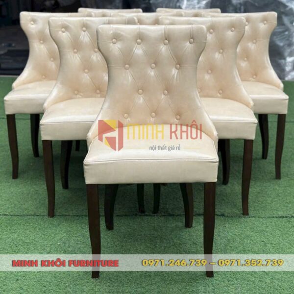 Ghế Violet cao cấp cho nhà hàng – Đẹp, bền, may rút nút sang trọng