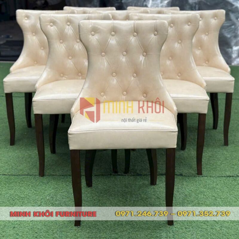 Ghế Violet cao cấp cho nhà hàng – Đẹp, bền, may rút nút sang trọng