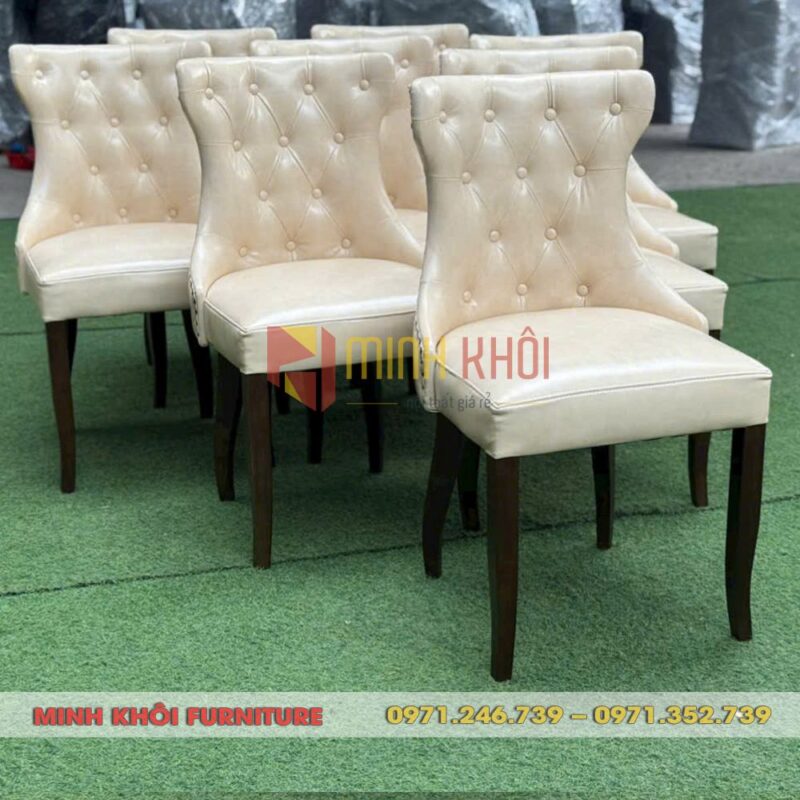 Ghế Violet cao cấp cho nhà hàng – Đẹp, bền, may rút nút sang trọng