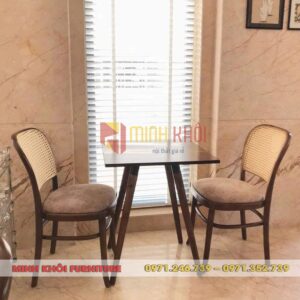 Bộ bàn ghế cafe Thonet lưng mây | Bền đẹp – Sang trọng – Giá xưởng